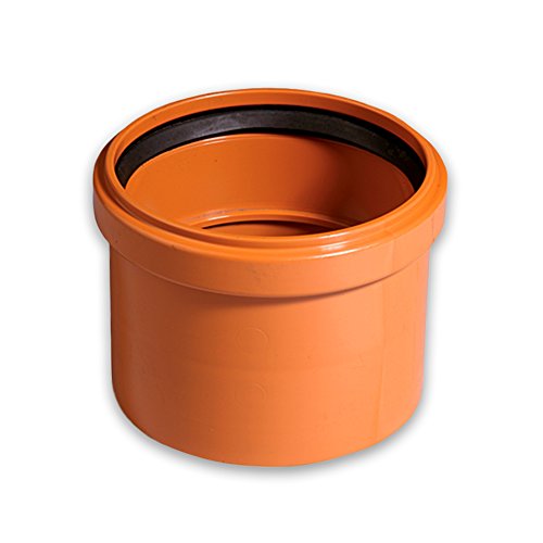 Gebr. Ostend. Kunststoffe GmbH KG-Aufsteckmuffe DN 160 PVC-U orangebraun RAL 8023 von Gebr. Ostend. Kunststoffe GmbH