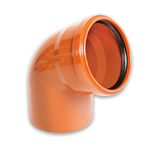 Gebr. Ostend. Kunststoffe GmbH KG-Bogen 67° DN 160 PVC-U Kanalsystem orangebraun RAL 8023 von Gebr. Ostend. Kunststoffe GmbH