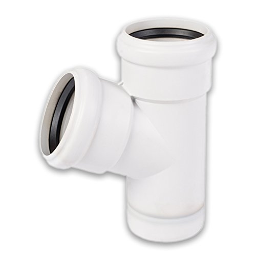 Schallgedämmtes Abflussrohr Abzweig, 45° Winkel DN 110x110 von Gebr. Ostend. Kunststoffe GmbH