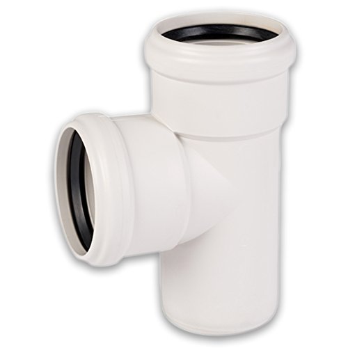 Schallgedämmtes Abflussrohr Abzweig, 87° Winkel DN 110x110 von Gebr. Ostend. Kunststoffe GmbH