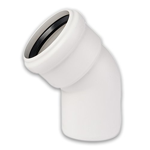 Schallgedämmtes Abflussrohr Bogen, 45° Winkel DN 90 von Gebr. Ostend. Kunststoffe GmbH