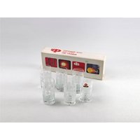 6Er Set Aperitif Gläser Von Ingrid Glashütte Polka Dots Design Kurt Wokan 60Er Jahre von Gebrauchsobjekte