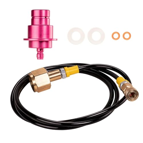 CO2 Adapter Hochdruckschlauch, 1.5m Soda Schlauch Direktanschluss from CO2 Tank to Soda Machine für Anschluss an Grössere CO2 Flaschen, Kohlensäureflasche, Quick Connect QC, Art und Terra von Gebrazy