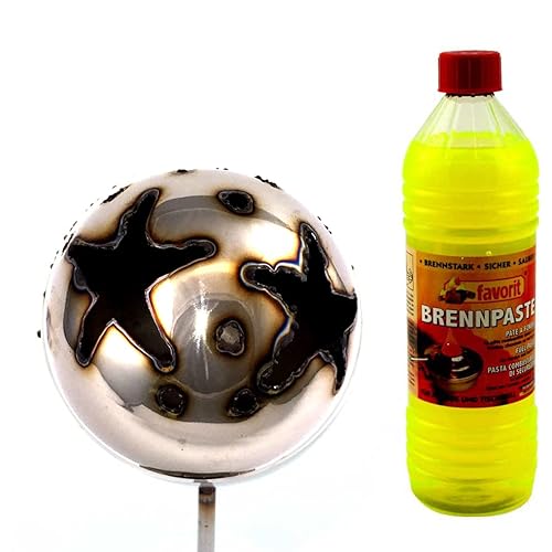 Gartenfackel Feuerkugel – Stern 13cm Durchmesser + 1Liter Brennpaste Gartenfackel Feuerkugel – Stern 13cm Durchmesser + 1Liter Brennpaste von Gebrüder Lomprich