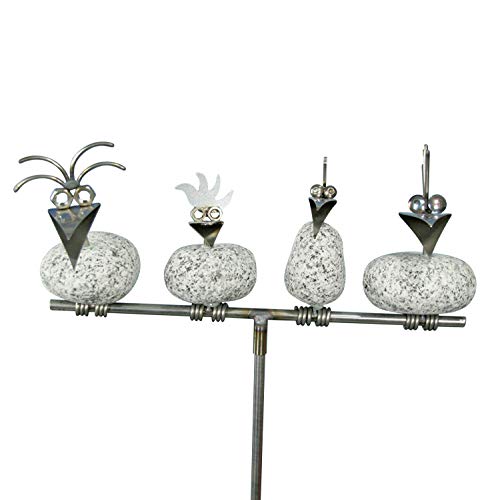 Gebrüder Lomprich Steinvogelfamilie am Stab SV 480, Höhe ca. 110 cm von Gebrüder Lomprich