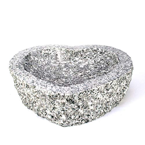 Gebrüder Lomprich Vogelbad aus Granit B-Ware Herzform von Gebrüder Lomprich