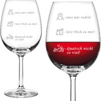 Graviertes Sektglas/Weinglas Bierglas Mit Füllstandsanzeige "Lass Uns Reden" Lustiges Versöhnungsglas Als Geschenkidee Paare & Partner von Geburtstagsfee