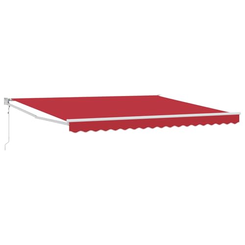 Automatische Einziehbare Markise Rot 400x300 cm Markise Balkon Terrassenüberdachung für Terrasse Garten Café Automatische Einziehbare Markise Rot 400x300 cm Markise Balkon Terrassenüberdachung für Terrasse Garten Café von Gecheer