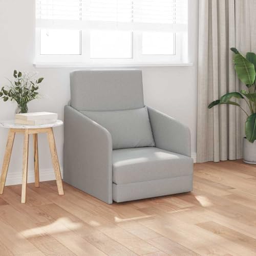 Boden Schlafsofa 2-in-1 Wolkenweiß 65x80x83 cm Stoff, Tagesbett Schlafcouch Schlafsofa Gästebett für Wohnzimmer Büro Gästezimmer kleine Räume4106646 von Gecheer