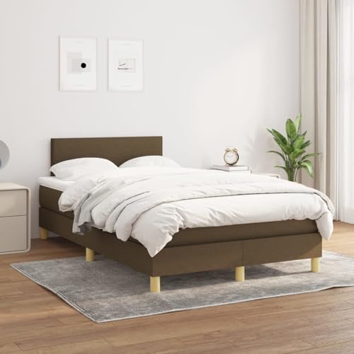 Boxspringbett mit Matratze Dunkelbraun 120x200 cm Stoff, Polsterbett Bett Stoffkopfteil für Gästezimmer Schlafzimmer Gästehaus Apartment3140444 Boxspringbett mit Matratze Dunkelbraun 120x200 cm Stoff, Polsterbett Bett Stoffkopfteil für Gästezimmer Schlafzimmer Gästehaus Apartment3140444 von Gecheer