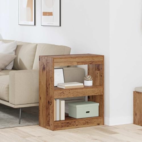 Bücherregal Altholz 60 x 30 x 72 cm Holzwerkstoff, Offenes Standregal Bücherschrank für Bücher Deko Ordner Wohnzimmer Homeoffice Esszimmer880456 Bücherregal Altholz 60 x 30 x 72 cm Holzwerkstoff, Offenes Standregal Bücherschrank für Bücher Deko Ordner Wohnzimmer Homeoffice Esszimmer880456 von Gecheer