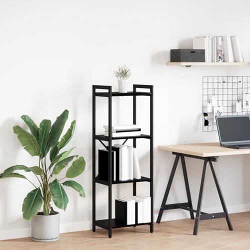 Bücherregal Schwarze Eiche 40 x 30 x 118 cm Holzwerkstoff, Modernes Lagerregal für Bücher Filme Deko Zuhause Büro Wohnzimmer Bücherregal Schwarze Eiche 40 x 30 x 118 cm Holzwerkstoff, Modernes Lagerregal für Bücher Filme Deko Zuhause Büro Wohnzimmer von Gecheer