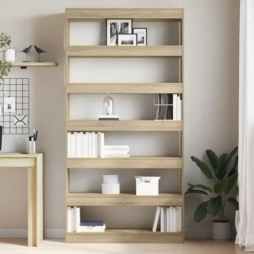 Bücherregal Sonoma Eiche Holzwerkstoff 100 x 30 x 198 cm Regale, Offenes Standregal Bücherschrank für Bücher Deko Ordner Wohnzimmer Homeoffice Esszimmer3333926 Bücherregal Sonoma Eiche Holzwerkstoff 100 x 30 x 198 cm Regale, Offenes Standregal Bücherschrank für Bücher Deko Ordner Wohnzimmer Homeoffice Esszimmer3333926 von Gecheer