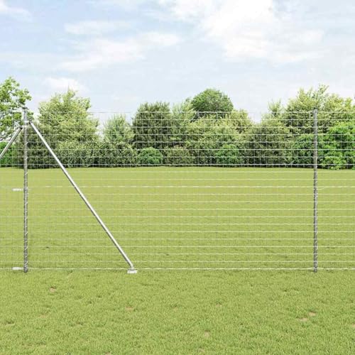 Euro-Zaun mit 7 Spike-Posts 1.5x10 m Galvanisierter Stahl, Stabile Stahlpfähle Pfosten für Gartenzäune Landwirtschaft Weidenetze Hühnerdraht3350792 Euro-Zaun mit 7 Spike-Posts 1.5x10 m Galvanisierter Stahl, Stabile Stahlpfähle Pfosten für Gartenzäune Landwirtschaft Weidenetze Hühnerdraht3350792 von Gecheer