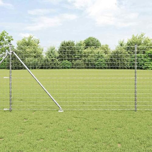Eurozaun mit 7 Spike-Posten 1,2x10 m aus galvanisiertem Stahl, Stabile Stahlpfähle Pfosten für Gartenzäune Landwirtschaft Weidenetze Hühnerdraht3350790 Eurozaun mit 7 Spike-Posten 1,2x10 m aus galvanisiertem Stahl, Stabile Stahlpfähle Pfosten für Gartenzäune Landwirtschaft Weidenetze Hühnerdraht3350790 von Gecheer