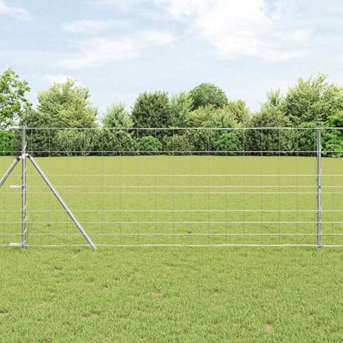 Feldzaun 1x10 m Verzinkter Stahl, Zaunstangen Maschendrahtzaun Drahtzäune Gartenzaun für Hof Hühnerstall Weidezaun42005777 Feldzaun 1x10 m Verzinkter Stahl, Zaunstangen Maschendrahtzaun Drahtzäune Gartenzaun für Hof Hühnerstall Weidezaun42005777 von Gecheer