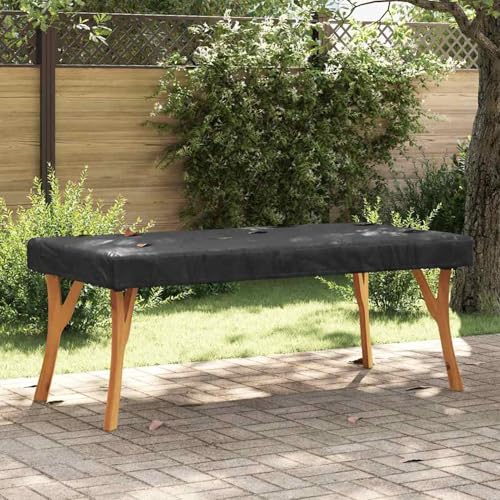 Gartenmöbelabdeckung 182 x 102 x 15 cm 600D Oxford-Gewebe, Gartenmöbelabdeckung wasserdicht Winterfeste Schutzhülle für Esstischgruppe Terrasse Balkon Gartenmöbel-Set4106115 von Gecheer