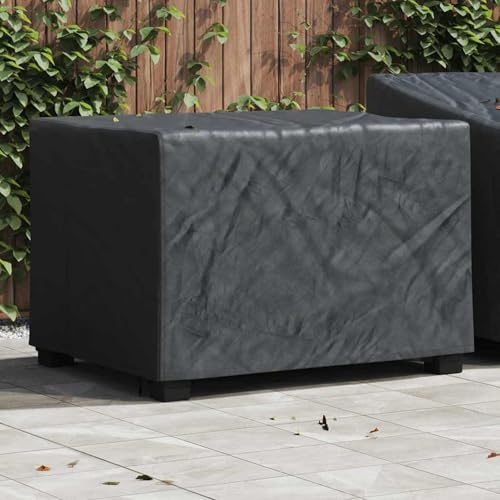 Gartenmöbelabdeckung Schwarz 110 x 84 x 70 cm 420D Oxford Stoff, Gartenmöbelabdeckung wasserdicht Winterfeste Schutzhülle für Esstischgruppe Terrasse Balkon Gartenmöbel-Set4105895 von Gecheer