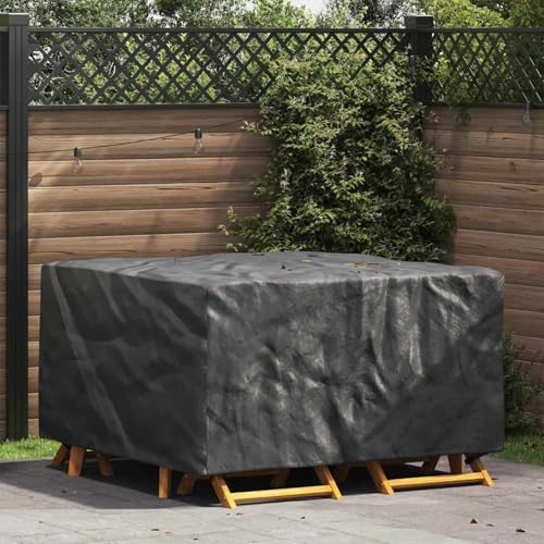 Gartenmöbelabdeckung Schwarz 150 x 150 x 75 cm 420D, Gartensitzgruppe Schutzhülle Gartenmöbel-Schutzplane für komplette Loungemöbel Balkon Terrasse4105736 Gartenmöbelabdeckung Schwarz 150 x 150 x 75 cm 420D, Gartensitzgruppe Schutzhülle Gartenmöbel-Schutzplane für komplette Loungemöbel Balkon Terrasse4105736 von Gecheer