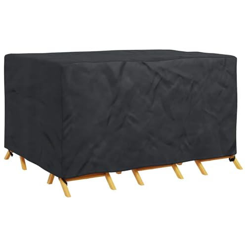 Gartenmöbelabdeckung Schwarz 180 x 140 x 90 cm 600D, Gartenmöbelabdeckung wasserdicht Winterfeste Schutzhülle für Esstischgruppe Terrasse Balkon Gartenmöbel-Set4105752 Gartenmöbelabdeckung Schwarz 180 x 140 x 90 cm 600D, Gartenmöbelabdeckung wasserdicht Winterfeste Schutzhülle für Esstischgruppe Terrasse Balkon Gartenmöbel-Set4105752 von Gecheer