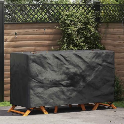 Gartenmöbelabdeckung Schwarz 180 x 70 x 90 cm 210D, Gartenmöbelabdeckung wasserdicht Winterfeste Schutzhülle für Esstischgruppe Terrasse Balkon Gartenmöbel-Set4105753 Gartenmöbelabdeckung Schwarz 180 x 70 x 90 cm 210D, Gartenmöbelabdeckung wasserdicht Winterfeste Schutzhülle für Esstischgruppe Terrasse Balkon Gartenmöbel-Set4105753 von Gecheer