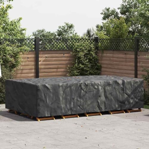 Gartenmöbelabdeckung Schwarz 305 x 190 x 85 cm 600D, Gartenmöbelabdeckung wasserdicht Winterfeste Schutzhülle für Esstischgruppe Terrasse Balkon Gartenmöbel-Set4105863 Gartenmöbelabdeckung Schwarz 305 x 190 x 85 cm 600D, Gartenmöbelabdeckung wasserdicht Winterfeste Schutzhülle für Esstischgruppe Terrasse Balkon Gartenmöbel-Set4105863 von Gecheer