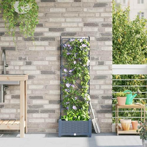 Gartenpflanzkübel mit Gitter Hellgrau 40x40x125,5 cm, Pflanzkasten Großes Pflanzbeet Hochbeet für Gemüse Blumen auf Balkon Terrasse Garten42002881 Gartenpflanzkübel mit Gitter Hellgrau 40x40x125,5 cm, Pflanzkasten Großes Pflanzbeet Hochbeet für Gemüse Blumen auf Balkon Terrasse Garten42002881 von Gecheer