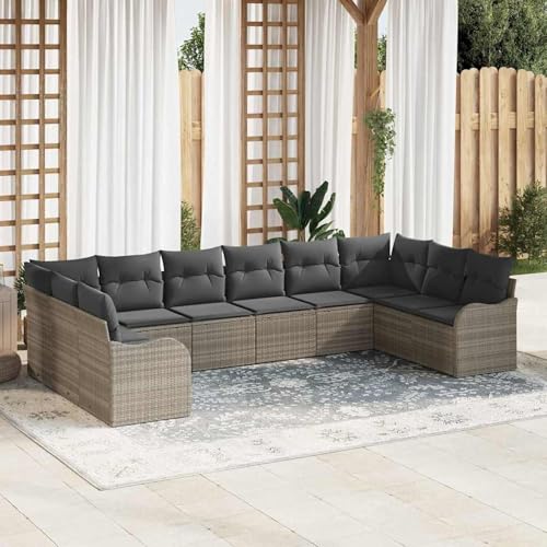 Gecheer 10-teiliges Garten Sofa Set mit Kissen, 2-Sitzer Garten Sofa mit Stauraum & Kissen, Outdoor Lounge Sitzgruppe zum Entspannen für Terrasse und Garten3354551 Gecheer 10-teiliges Garten Sofa Set mit Kissen, 2-Sitzer Garten Sofa mit Stauraum & Kissen, Outdoor Lounge Sitzgruppe zum Entspannen für Terrasse und Garten3354551 von Gecheer