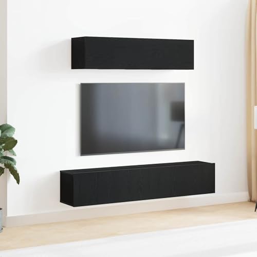 Gecheer 6-teiliges TV-Schrank-Set Wandmontiert Schwarz Eiche Holzwerkstoff, Moderne Wohnzimmer Schrankwand für Wohnzimmer Büro Loft-Wohnungen3393181 Gecheer 6-teiliges TV-Schrank-Set Wandmontiert Schwarz Eiche Holzwerkstoff, Moderne Wohnzimmer Schrankwand für Wohnzimmer Büro Loft-Wohnungen3393181 von Gecheer
