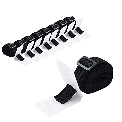 Gecheer 8X Universal Befestigungsband für Pool-Aufroller Solarfolie Haltebänder Befestigung Clipset Befestigungsbänder Befestigungsset 1,8m,Kabelplattengröße:14,4 x 4,3 cm (L x B) von Gecheer