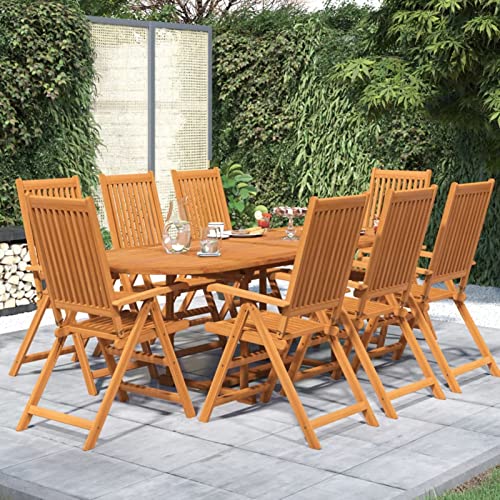 Gecheer Garten-Dining-Set: Gartenmöbel Set, Holz, Rustik, Holzfarben von Gecheer