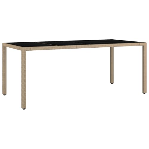 Gecheer 9-teilige Garten Essgruppe Beige Poly Rattan Gartenmöbel Tisch und Stühle Set für Garten Terrasse Café Outdoor Essbereich Gecheer 9-teilige Garten Essgruppe Beige Poly Rattan Gartenmöbel Tisch und Stühle Set für Garten Terrasse Café Outdoor Essbereich von Gecheer