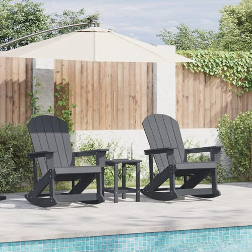 Gecheer Adirondack Schaukelstühle 2 pcs Hellgrau HDPE, Gartensessel Adirondack Sitzgruppe Gartenmöbel für Balkon Garten Terrasse Rasen Gecheer Adirondack Schaukelstühle 2 pcs Hellgrau HDPE, Gartensessel Adirondack Sitzgruppe Gartenmöbel für Balkon Garten Terrasse Rasen von Gecheer