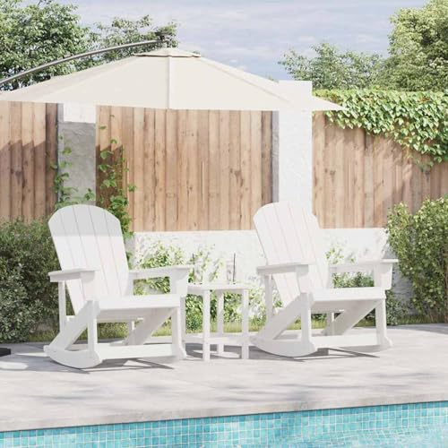 Gecheer Adirondack Schaukelstühle 2 pcs Weiß HDPE, Gartensessel Adirondack Sitzgruppe Gartenmöbel für Balkon Garten Terrasse Rasen Gecheer Adirondack Schaukelstühle 2 pcs Weiß HDPE, Gartensessel Adirondack Sitzgruppe Gartenmöbel für Balkon Garten Terrasse Rasen von Gecheer