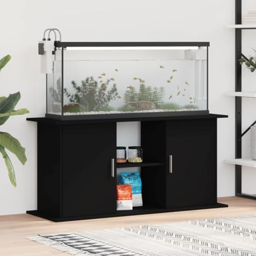Gecheer Aquariumständer Fischtankständer, Aquarium Unterschrank mit viel Stauraum, Aquariumschrank Aquarium Halter, Schwarz 121x41x58 cm Holzwerkstoff Gecheer Aquariumständer Fischtankständer, Aquarium Unterschrank mit viel Stauraum, Aquariumschrank Aquarium Halter, Schwarz 121x41x58 cm Holzwerkstoff von Gecheer