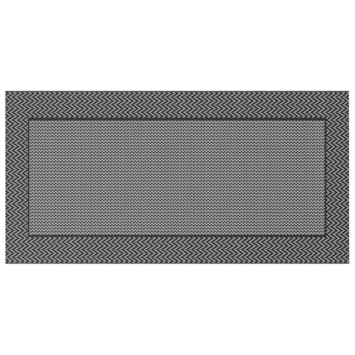 Gecheer Außen Teppich Schwarz und Grau 300x500 cm PP Picknickdecke Vorzeltteppich für Patio Balkon Strand BBQ Picknick Deck Gecheer Außen Teppich Schwarz und Grau 300x500 cm PP Picknickdecke Vorzeltteppich für Patio Balkon Strand BBQ Picknick Deck von Gecheer