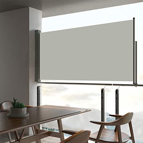 Gecheer Ausziehbare Seitenmarkise 80×300 cm Creme von Gecheer
