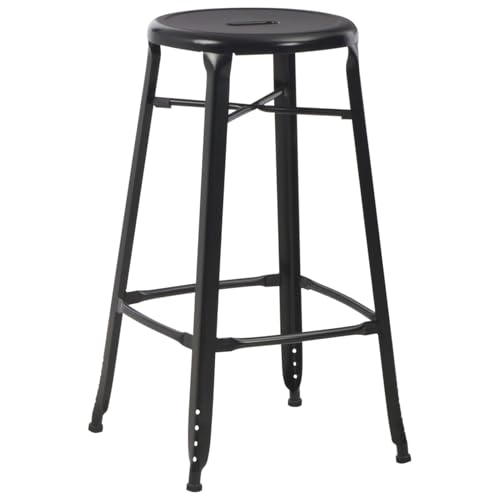Gecheer Barhocker 4 STK. Schwarz Stahl Gecheer Barhocker 4 STK. Schwarz Stahl von Gecheer