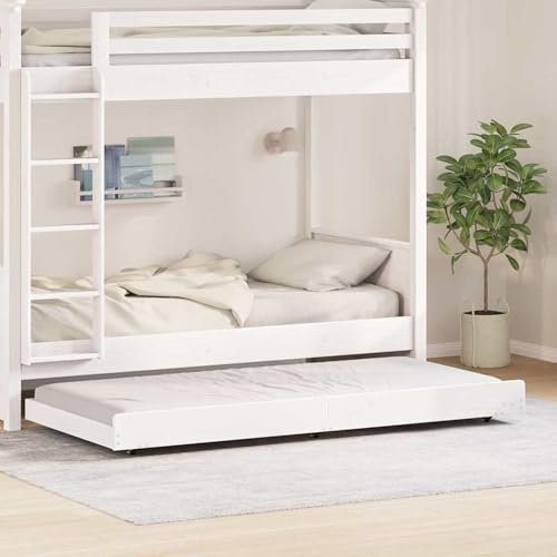 Gecheer Bettgestell Weiß Kiefer 80 x 200 cm Stabil Bettgestell, Bettgestelle Bett Doppelbett/Einzelbett für Schlafzimmer Gästezimmer Wohnheim Hotel873425 Gecheer Bettgestell Weiß Kiefer 80 x 200 cm Stabil Bettgestell, Bettgestelle Bett Doppelbett/Einzelbett für Schlafzimmer Gästezimmer Wohnheim Hotel873425 von Gecheer