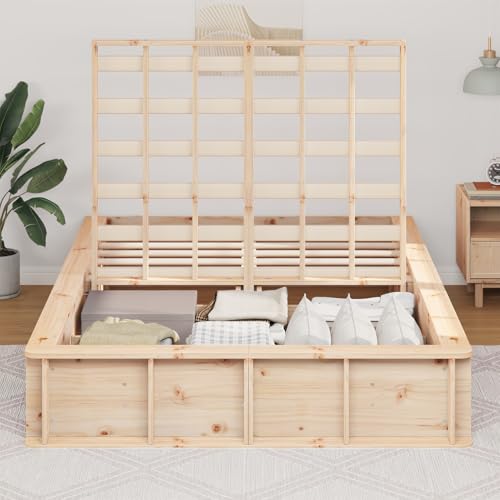 Gecheer Bettgestell mit Speicher Braun 120 x 200 cm Holz, Bett Bettgestell Familienbett mit Holzlatten für Schlafzimmer Gästezimmer3385718 Gecheer Bettgestell mit Speicher Braun 120 x 200 cm Holz, Bett Bettgestell Familienbett mit Holzlatten für Schlafzimmer Gästezimmer3385718 von Gecheer
