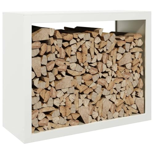 Gecheer Brennholzregal außen Kaminholzregal Metall Feuerholzregal Kaminholzunterstand Kaminholzständer Kaminholzkorb Holzlager Holzstapelhilfe für Garten Terrasse, Weiß 100x40x80 cm Stahl Gecheer Brennholzregal außen Kaminholzregal Metall Feuerholzregal Kaminholzunterstand Kaminholzständer Kaminholzkorb Holzlager Holzstapelhilfe für Garten Terrasse, Weiß 100x40x80 cm Stahl von Gecheer