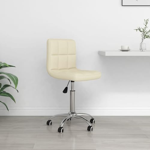 Gecheer Bürostuhl Drehbar Creme Stoff, Relaxsessel Fernsehsessel Lesesessel für Wohnzimmer Schlafzimmer Leseecke Gästezimmer334315 von Gecheer