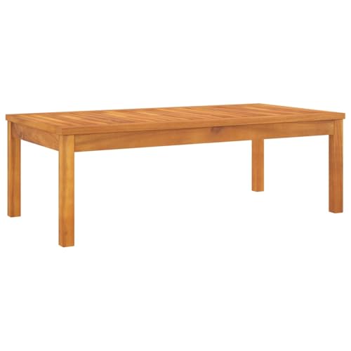 Gecheer Couchtisch 100 x 50 x 33 cm aus massivem Akazienholz von Gecheer