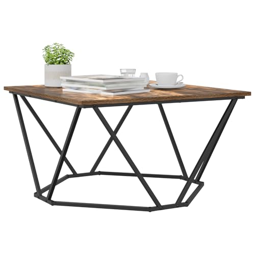 Gecheer Couchtisch Räuchereiche 80x80x45 cm Holzwerkstoff von Gecheer
