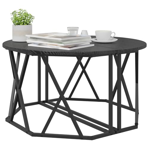 Gecheer Couchtisch Schwarz Eiche 80x80x42 cm Holzwerkstoff Gecheer Couchtisch Schwarz Eiche 80x80x42 cm Holzwerkstoff von Gecheer