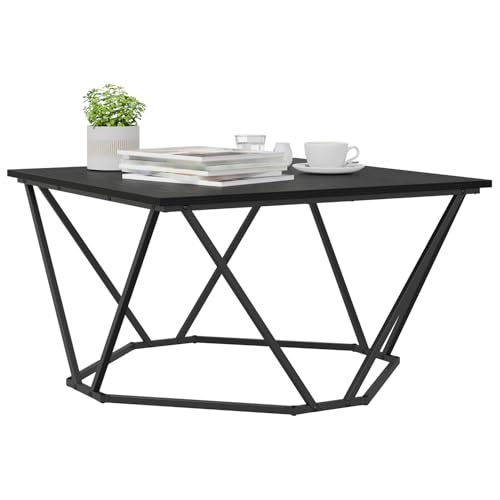 Gecheer Couchtisch Schwarz Eiche 80x80x45 cm Holzwerkstoff Gecheer Couchtisch Schwarz Eiche 80x80x45 cm Holzwerkstoff von Gecheer