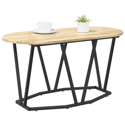 Gecheer Couchtisch aus Sonoma Eiche 80x40x40,5 cm, Holzwerkstoff und Metall Gecheer Couchtisch aus Sonoma Eiche 80x40x40,5 cm, Holzwerkstoff und Metall von Gecheer