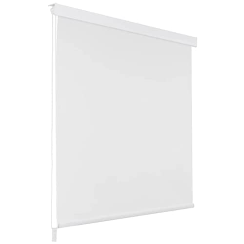 Gecheer Duschrollo Duschvorhang Rollo Badewannenvorhang 140 x 240 cm Weiß von Gecheer