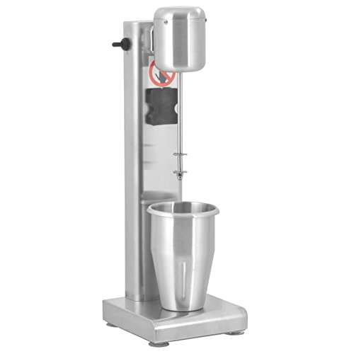 Gecheer Edelstahl Drink-Mixer 1 L 80 W, Getränkemixer, Milkshake Maker, Standmixer mit 2 Geschwindigkeitsstufen, Mit 2 Messerarten, für Milchshakes, Protein-Shakes, Cocktails, usw. von Gecheer