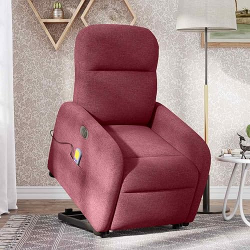 Gecheer Elektrischer Massagesessel mit Aufstehhilfe Weinrot Stoff Gecheer Elektrischer Massagesessel mit Aufstehhilfe Weinrot Stoff von Gecheer